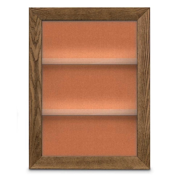 United Visual Products Outdoor Enclosed Combo Board, 42"x32", Black Frame/Blue & Surf UVCB4232ODB-BLUE-SURF - main